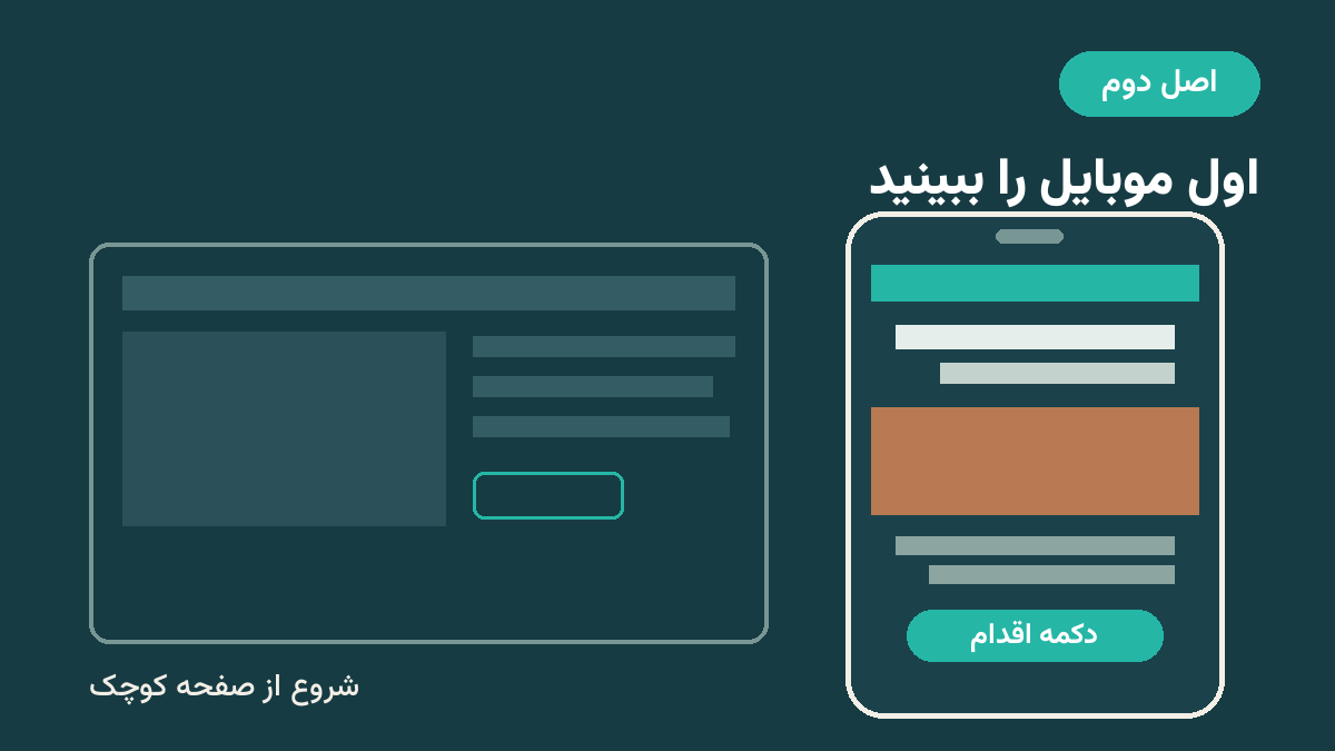 طرح مفهومی طراحی موبایلاول: چیدمان صفحه در گوشی جلوتر و مهمتر از دسکتاپ