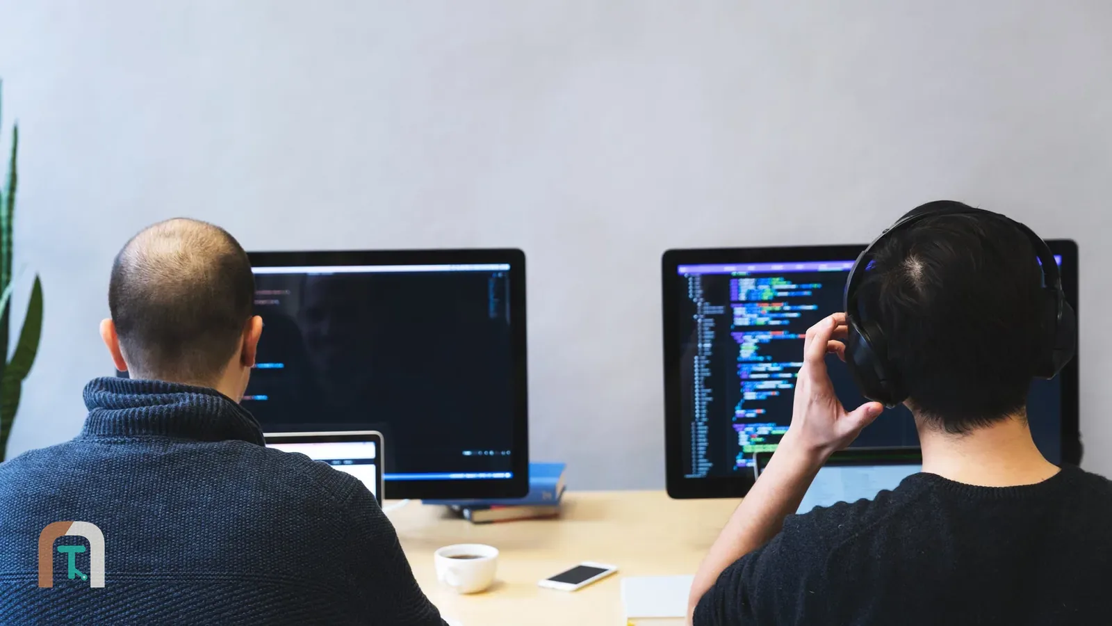 تیم توسعه تاریشا در حال کار روی نرم‌افزار تحت وب